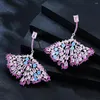 Dangle Earrings GODKI Hiphop Daily Bowknot For Women Wedding Cubic Zirconia Dubai Bridal Costume Jewelry 2024 Summer Party