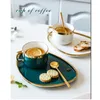 Muggar utsökta kaffekoppar europeisk stil liten luxury målad phnom penh keramisk hem eftermiddag te med snacksbricka