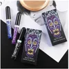 Glitter Lipstick Set Waterproof Sexy Blue Purple Black Lip Gloss Shiny Lip Tint Halloween Lip Makeup Tool Korean Cosmetics