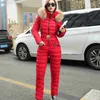 Andere sportartikelen Eendelig skipak Damesjassen Winterparka met capuchon Jumpsuit Dames Katoenen bodysuit Sjerpen Jumpsuits Ritsoveralls Trainingspakken HKD231106