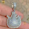 Vvs moissanite allah colar pingentes atacado personalizado chapeamento de ouro 925 prata pingente hip hop jóias