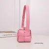 Designer bottegs v bolsa de luxo tijolo tecido saco feminino rosa versátil um ombro axilas saco premium sentir handheld travesseiro saco