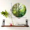 Orologi da parete Bella foresta Breve design Silenzioso Home Cafe Arredamento per ufficio per arte della cucina Grande 25 cm