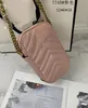 Luxurys Women Sain Crossbody Torby Projektanci Heart V Wave Wzór ramię worki na ramię Messenger Torak