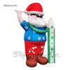 Wonderful Giant Surfing Inflatable Santa Claus Model Advertising Airblown Santa Balloon Holding A Surfboard for Outdoor Christmas Decoration