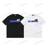 xinxinbuy Herren Designer T-Shirt 23ss Paris Doppelbuchstabe Schloss Fang Kurzarm Baumwolle Damen Schwarz Weiß Blau Grau XS-2XL