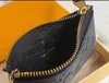 Avec la boîte orange Porte-monnaie KEY POUCH Designers Mini Wallet Fashion Womens Mens Keychain Ring Credit Card Holder Coin Purse Luxury M62650 M80879 with box wallet Purse