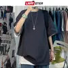 Mens TShirts LAPPSTER Men Oversized Streetwear Cotton Colorful T Shirts Summer Japanese Fashions Harajuku TShirt Male Vintage Tees 230406