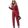 Andere sportartikelen Eendelig skipak Damesjassen Winterparka met capuchon Jumpsuit Dames Katoenen bodysuit Sjerpen Jumpsuits Ritsoveralls Trainingspakken HKD231106