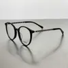 Sonnenbrille Designer Modischer Brillenrahmen, flache Gläser für Damen, Myopiegrad 3412, schwarzes, schlichtes Gesicht, quadratisches und rundes, großes, schlankmachendes Erscheinungsbild S2D7