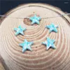 Correntes 10 pçs Pingente Opala Sintético Estrela 10mm Menta Op03 Cor Pedra Para Colar Elegante