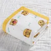 Couvertures 5P / L Born Baby Coton 6 couches Gaze Doux Absorbant Swaddle Couverture Polychrome Lingettes de douche