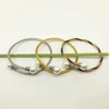 Pulseira de trevo pulseira de corda de fio de aço inoxidável com abertura de cânhamo tecido pérola de três cores para homens e mulheres XYNZ 6QNH