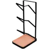 Servis uppsättningar Pan Lock Organizer Rack Pot Stand Spoon Rest Återanvändbara täcken Holder Kitchen Supply