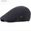 Beralar HT2646 Beret Kapağı Yeni Sonbahar Kış Şapkası Erkekler İçin Kadınlar Ayarlanabilir Ivy Newsboy Düz Kapak Yüksek Katı Örme Şapka Beretsl231106
