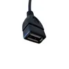 10pcs / lot Direction d'angle droit 90 degrés USB 2.0 Un mâle à femelle M / F Extension Données Sync Corde de câble de charge d'alimentation 20cm