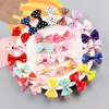 100pcs/lot Dog Hair Bow Clips Puppy Hairpin Pet Cat Holiday Handmade Pet Hair Accessories grooming Supplies