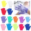 Baños exfoliantes Guantes Cepillos de baño Ducha Masaje corporal Manoplas de fregado de doble cara Guante SPA Espuma Lavado de pieles Guante 13 colores T9I002273