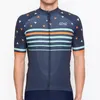 Racing Vestes Team SDIG 2023 Été Triangle Motif Rayé Maillot De Cyclisme À Manches Courtes Vélo De Route Vêtements Respirant Air Mesh Sport