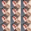 Stud Earrings 1-4 Pairs Stainless Steel Enamel Round For Men Women 4 Colors/Set 6MM/8MM/10MM/12MM Option