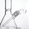 Glass Bong Water Pipe 12.4 Inches Free Downstem Bowl Dab Oil Rigs Bongs Pipes Smoking Beaker Base Perc 983