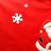 Christmas Decorations 35.4" Round Non-Woven Quality Tree Skirt With Gold Trim Santa Claus Embroidery Xmas Carpet Apron Decoration 140g