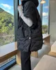Женские куртки, Южная Корея, Dongdaemun, шикарное зимнее нежное теплое пальто на молнии с капюшоном и ромбовидным узором, однотонное стеганое пальто без рукавов