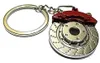 Nyckelringar l Fem delar Metallkedja Set Spinning Turbo Keychain Six Speed ​​Manual Wheel Tire Rim Red Brake Rotor Sier Wrench Drop Am7PB