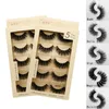 higher quality 5 Pairs Segmented False Eyelashes synthetic hair Makeup Tools Eye Lashes Long False Mink Lashes Natural Free shipping