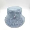 Hüte mit geiziger Krempe KANGOL Cowboyhüte Sommermode Unisex Känguru-Denim-Eimerhüte Designer Bob Kpop Beckenhut Trend Hip Hop Cap