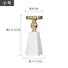 Castiçais 1 pc Norte da Europa Luz Luxo Ins Estilo Marble Candlestick El Home Romântico Candlelight Jantar Decoração Suave Artesanato