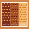 Gift Wrap 30pcs Thanksgiving Packing Stickers Seal Labels Business Box tätning Cake Pumpkin Package Sticker Label 90x30mm