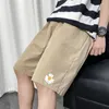 Mäns shorts daisy tryck för mens sommar mode trender plus storlek streetwear tonåring baggy strand tröjor hawaiian överdimensionerade kläder