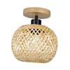 Pendant Lamps Lamp With No Bulb Living Room Floor Light Decoration Bedroom Hanging Fixture Retro Style Kitchen Bamboo Desk