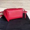 10A High Quality Brand Tote Mini Bag Women Shoulder Red Color Bags Real Leather Handbags 21cm Designers Granulated Calfskin Belt Pico Handbag Free shipping