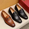 Designer masculino formal negócios brogue vestido sapatos casuais de couro genuíno apartamentos marca festa de casamento mocassins marrom