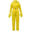 Overige sportartikelen Winter Jumpsuits met capuchon Parka Elegant katoen gewatteerd Warme sjerpen Skipak Rechte ritssluiting Eendelig Dames Casual trainingspakken HKD231106