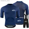 Conjuntos de jersey de ciclismo 2023 RAUDAX GCN Bicyc Ropa Hombres Verano Ropa de bicicleta de carretera Ropa de carreras Breathab Ciclismo Jersey Set Ropa Ciclismo Maillot Q231107