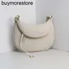 Borsa sottobraccio Gemelli BottegassVenetas pelle di pecora 7A 2023 Autunno intrecciato Twin Fashion Show Style Borsa in pelle di vacchetta ad alta capacità