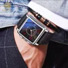 Orologi da polso Orologio da uomo con quadrante grande quadrato unico Orologi da uomo Insolito Novità Orologio sportivo al quarzo di lusso per uomo Orologio da polso Relogio Masc