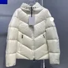 M Home French Brand Luxury Designer Women Light Down Down Screpery Embroidery Color Block Whare Warm Women Guffer Jacket Winter Winal Have NFC