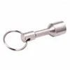 Keychains 1pc 12mm de 12 mm de ímã de metal prateado de prata Keychain Split Pocket Pocketing Keyring Holding Holder Outdoor Tool Materiais DIY magnéticos