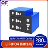 3.2V 280AH LIFEPO4 배터리 리튬 철 철분 세포 DIY 심층 사이클 팩 12V 48V 홈 태양열 배터리 RV EV 골프 카트 보트
