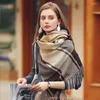 Scarves Women Cashmere With Warm Long Wraps Scarf Autumn England Classic Plaid Girl's Shawl