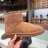 Zapatillas Tazz Diseñador MujerTasman Zapatillas botas Clásico Ultra Mini Plataforma Diapositivas de piel de castaño Invierno Piel de oveja Confort Ante Mulas Botines Botas timbeland