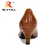 Отсуть обувь Royyna Designers Korean Style Fashion Thin High High High Heels