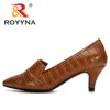 Отсуть обувь Royyna Designers Korean Style Fashion Thin High High High Heels