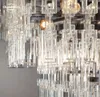 Marignan Rectangular LED Chandeliers Modern Crystal LED Pendant Light Fixtures for Dining Room Living Room Farmhouse Hanging Lamps