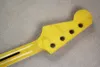 Fine Yellow Guitar Neck Barrel Polished Wood Guitar Handcrafts Replacement fits for Electric Guitar Parts Accessory