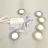 Veilleuses LED encastrées pour armoire, garde-robe, vitrine ronde, luminaire encastré, raccord de Terminal 12V